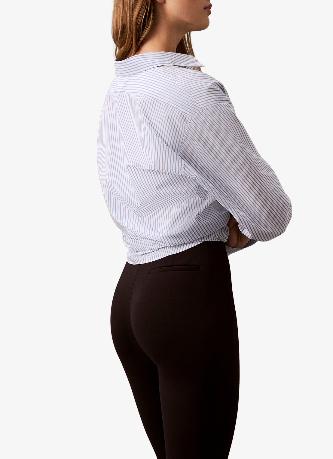 Calvin Klein High waist legging met paspelzak - detail 2 zwart