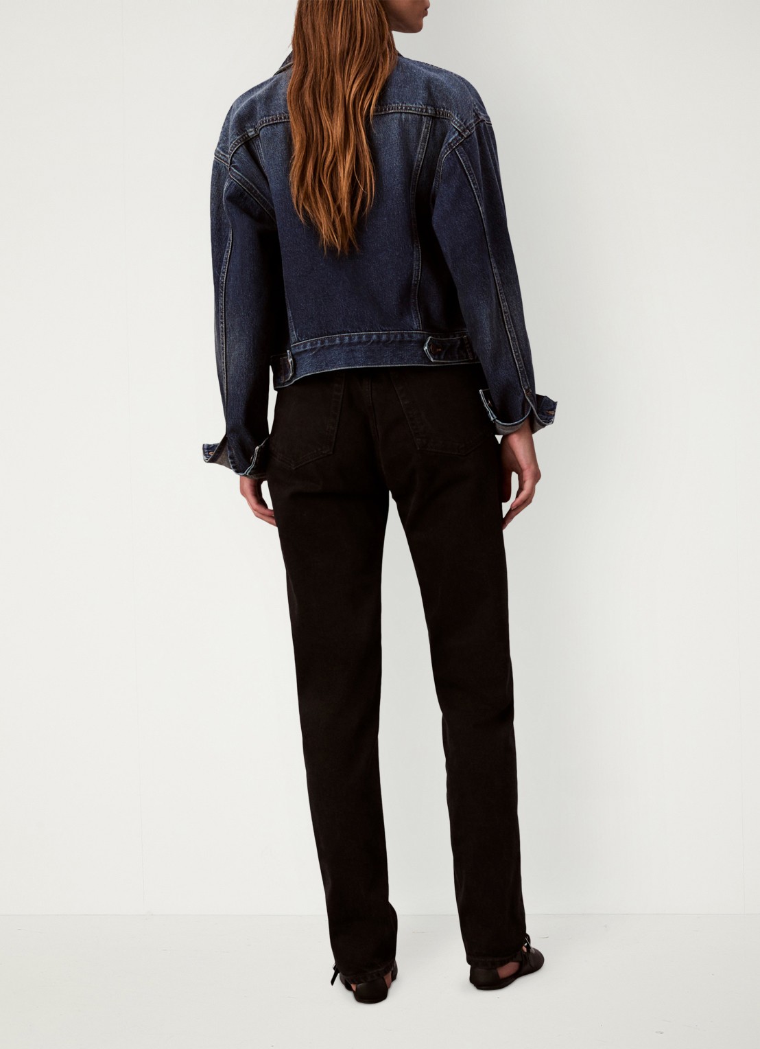 Calvin Klein High waist mom jeans met gekleurde wassing - achterkant 6 zwart