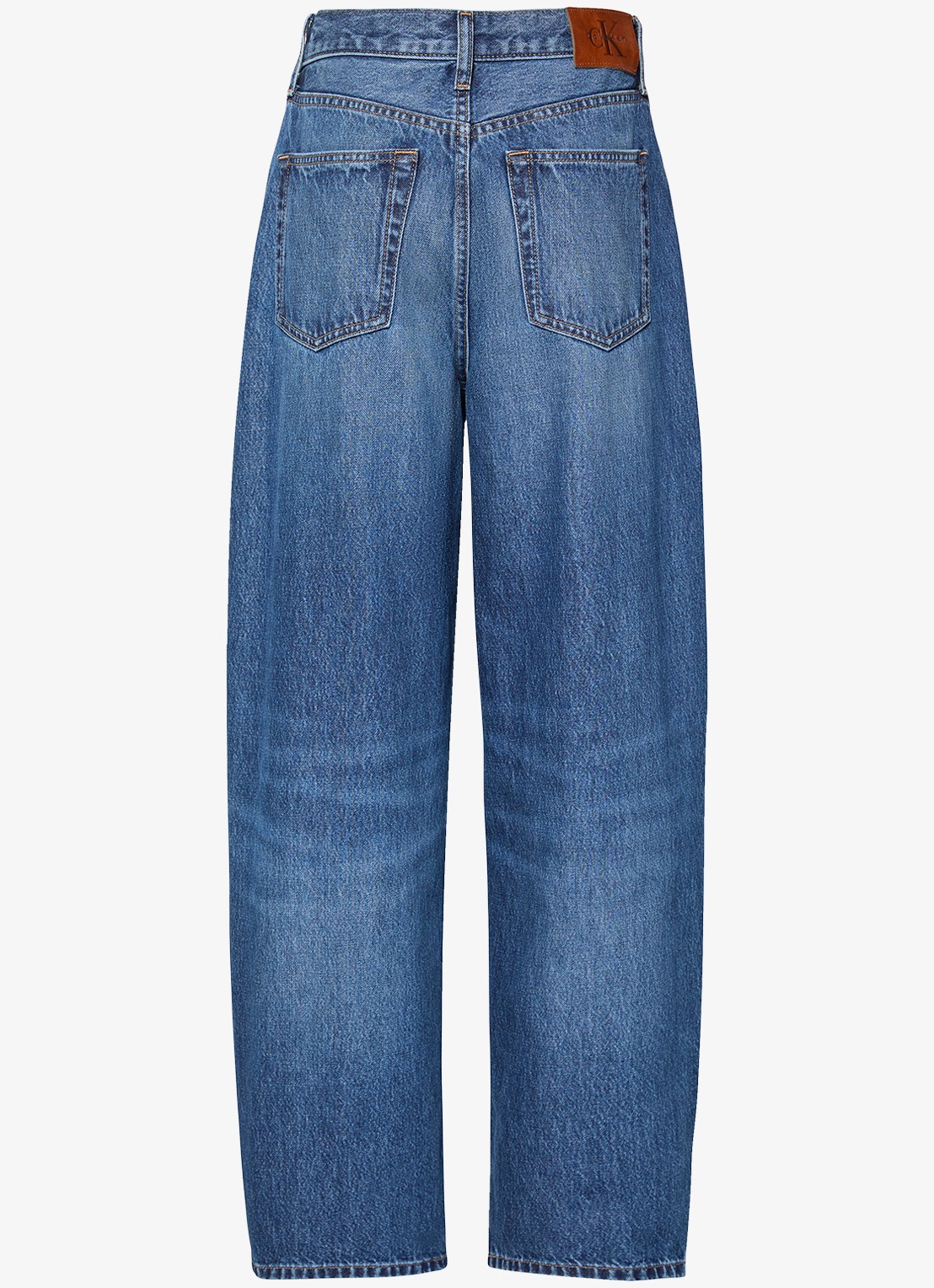 Calvin Klein High waist mom jeans met medium wassing - achterkant indigo