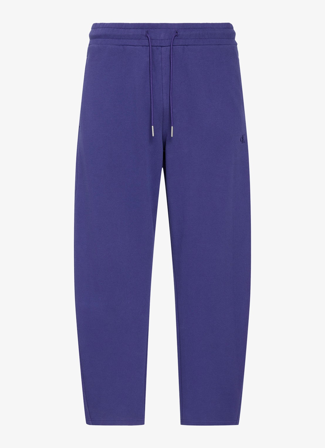 Calvin Klein High waist straight fit joggingbroek met steekzakken - voorkant 2 donkerblauw