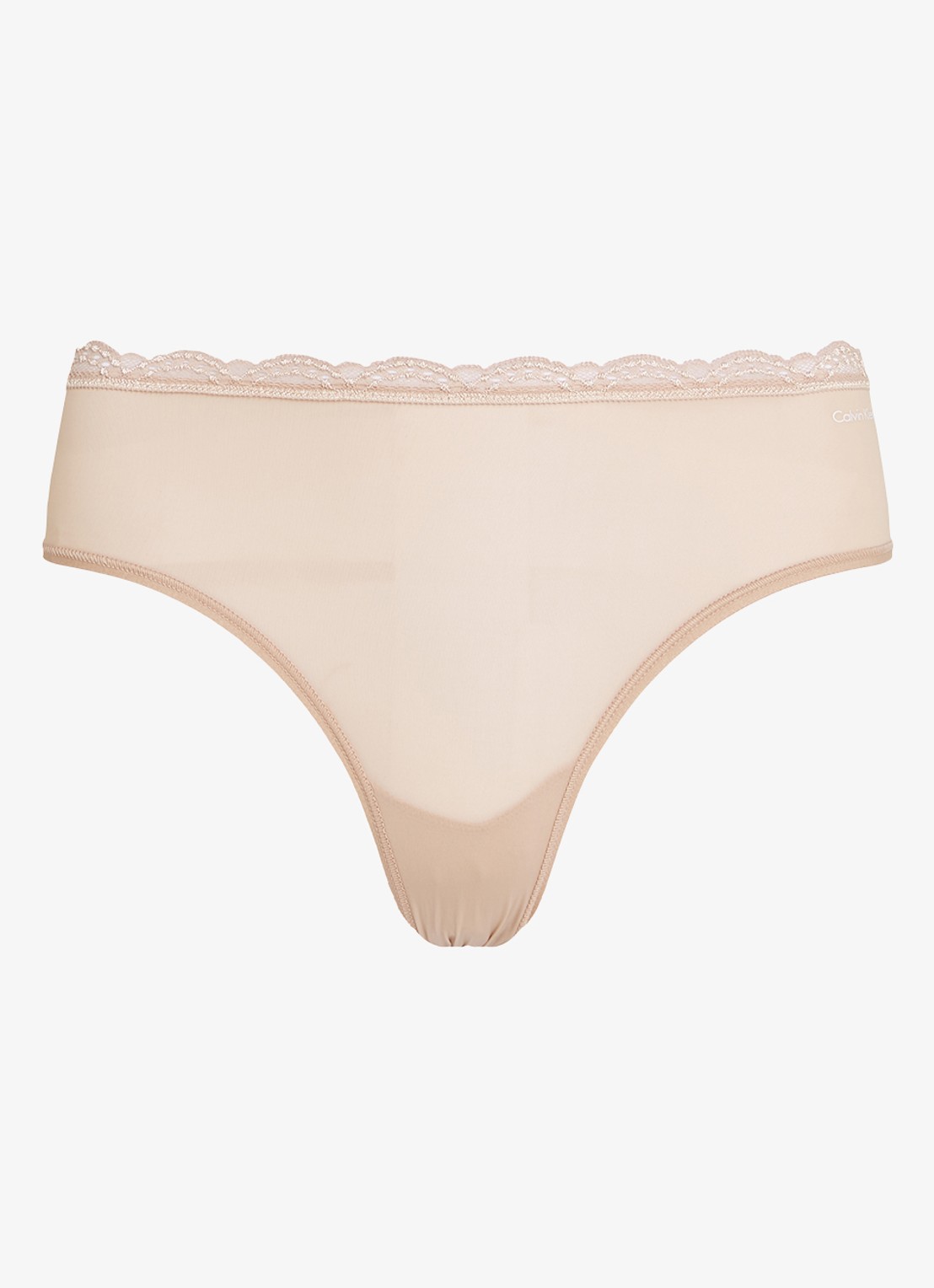 Calvin Klein Hipster met logo - voorkant beige