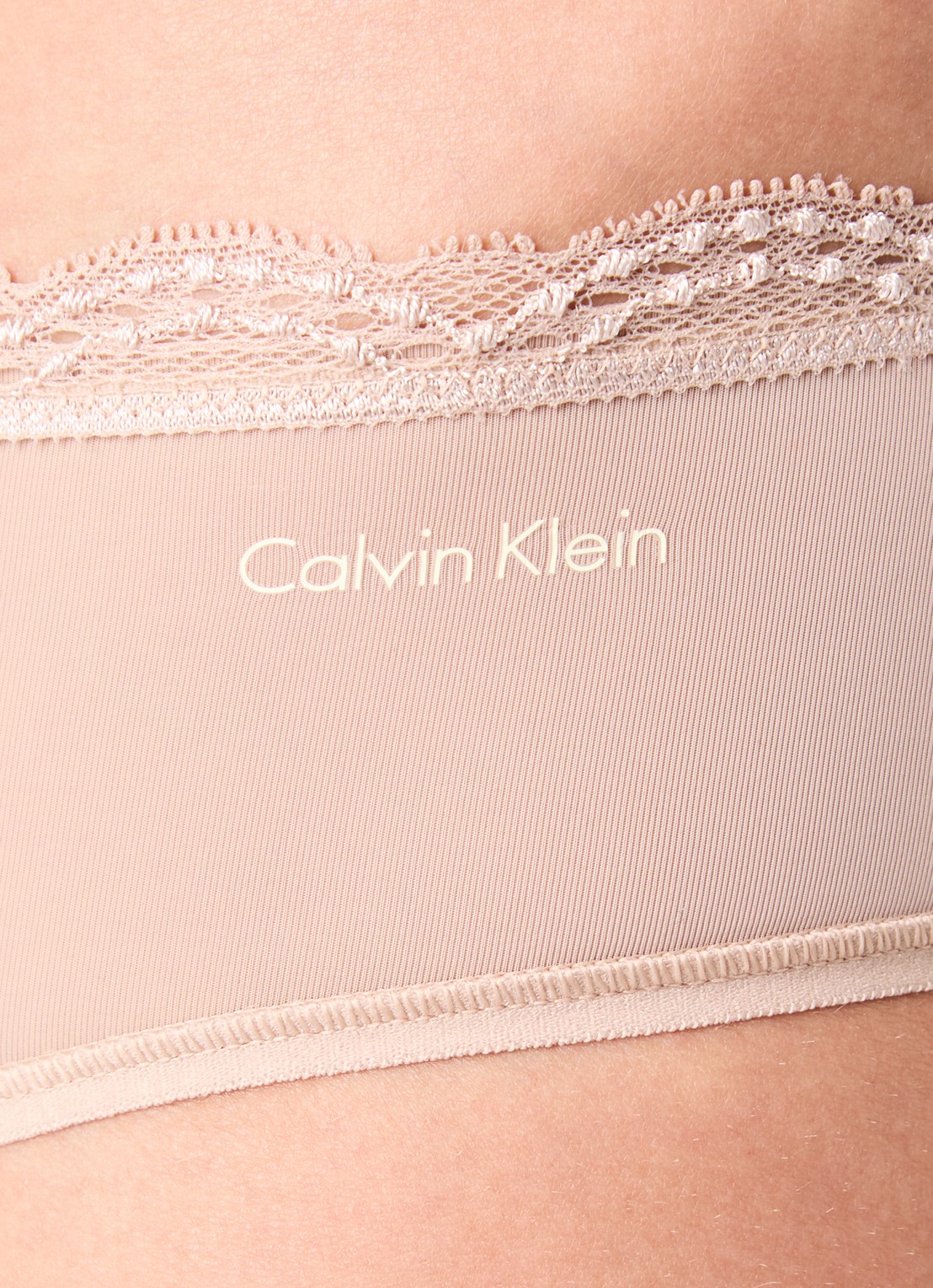 Calvin Klein Hipster met logo - detail 8 beige