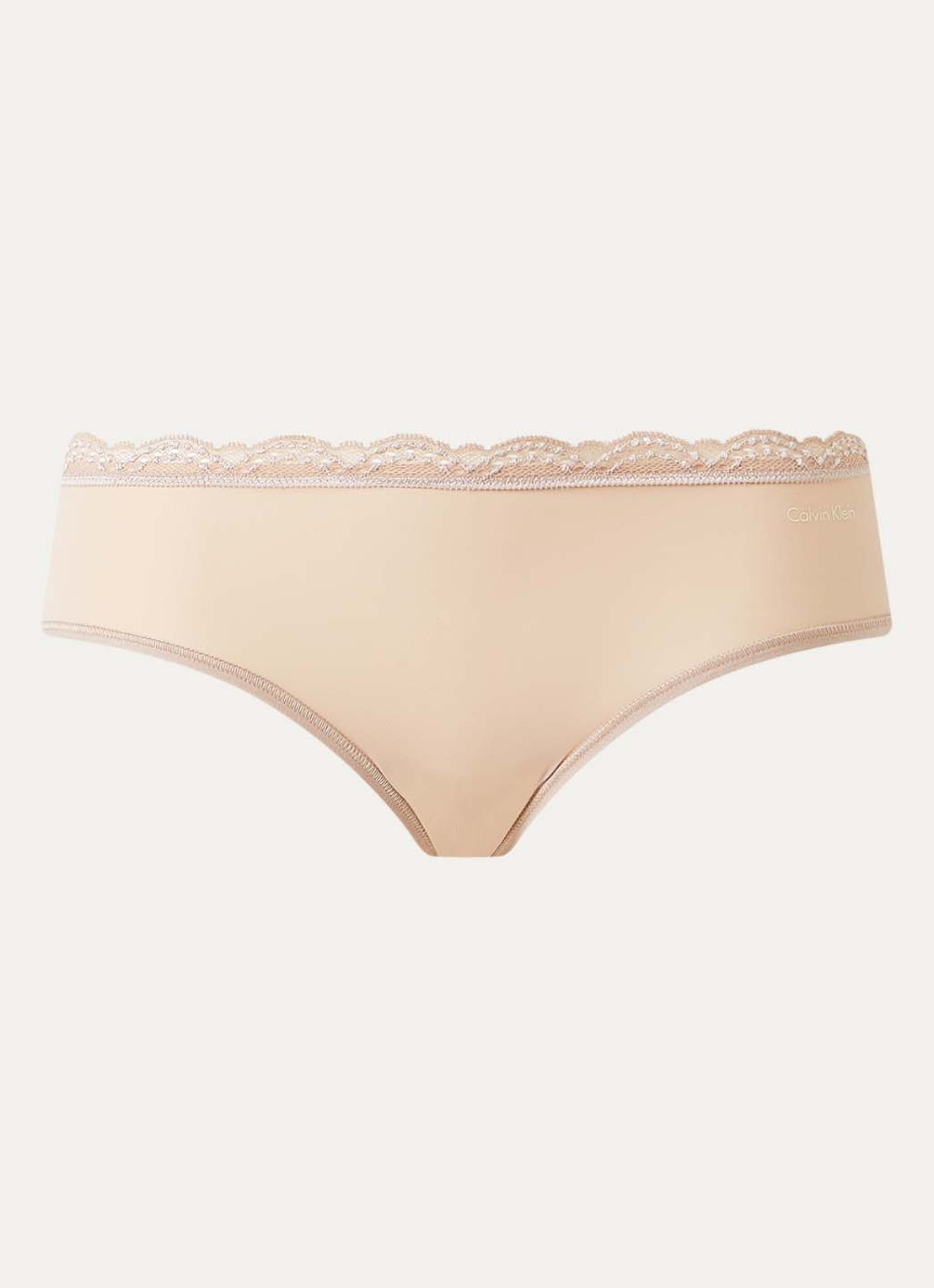 Calvin Klein Hipster met logo - voorkant 3 beige