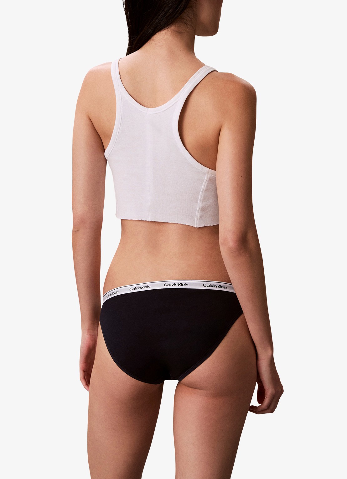 Calvin Klein Hipster met logoband in 5-pack - achterkant 3 blauw