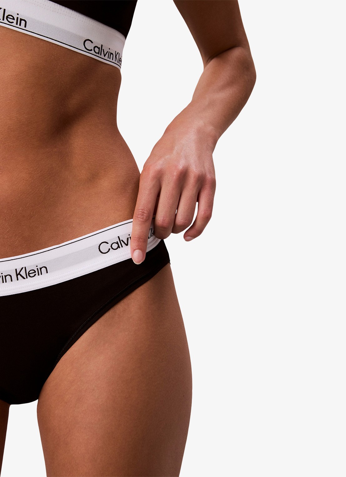 Calvin Klein Hipster met logoband - detail 3 zwart
