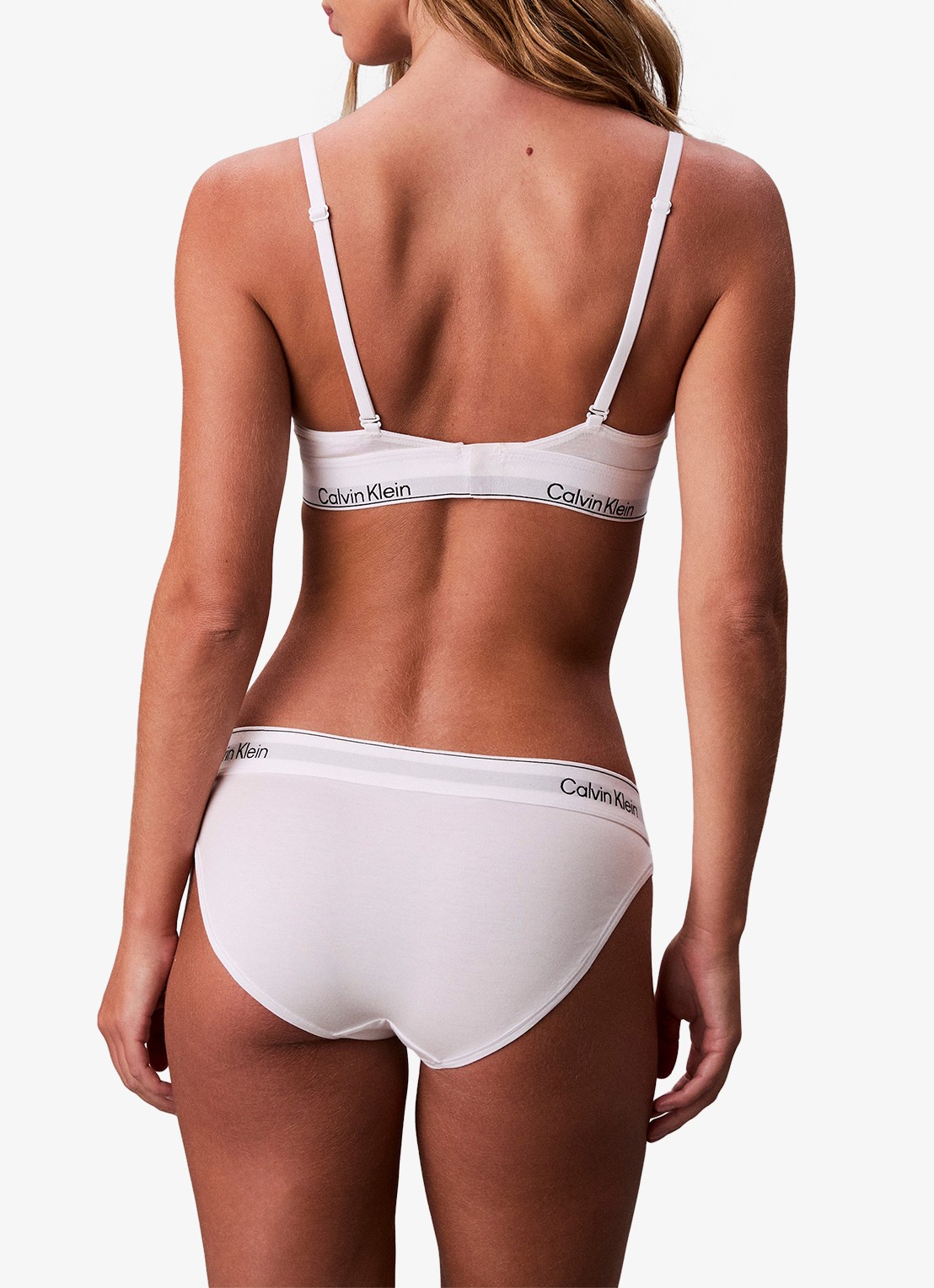 Calvin Klein Hipster met logoband - achterkant 3 wit