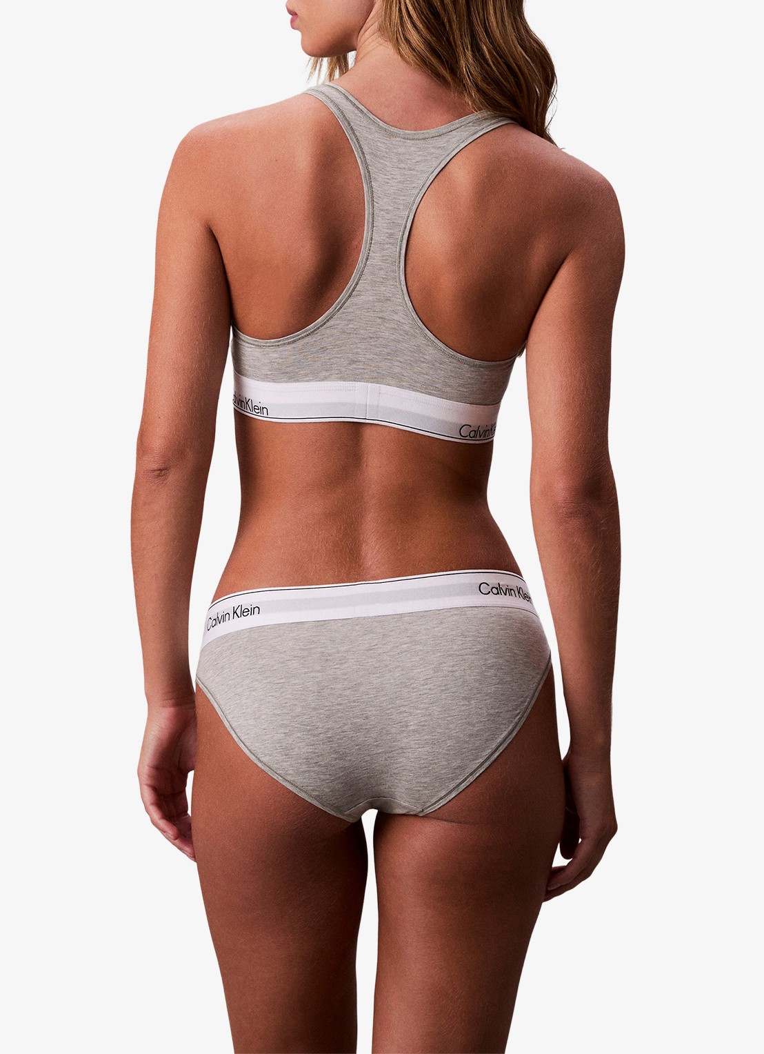 Calvin Klein Hipster met logoband - achterkant 3 grey heather-p7a