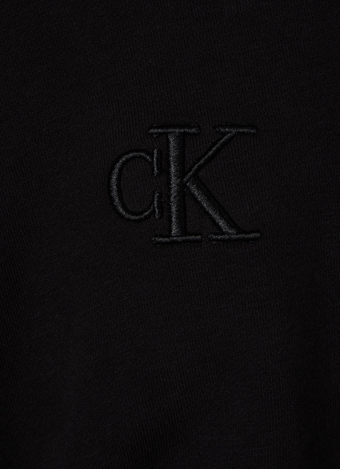 Calvin Klein Hoodie met geknoopt detail - detail 3 zwart