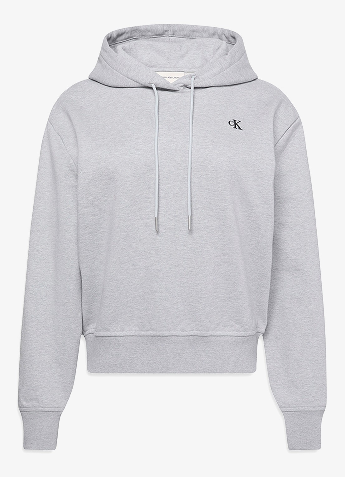 Calvin Klein Hoodie met logo - voorkant lichtgrijs