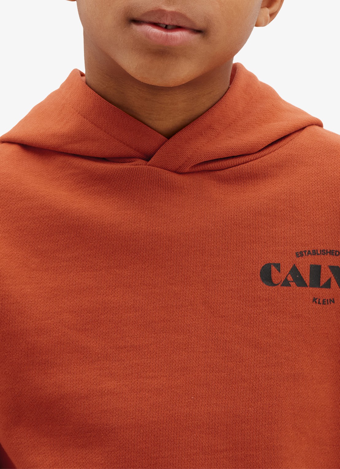 Calvin Klein Hoodie met logo - detail 4 orange
