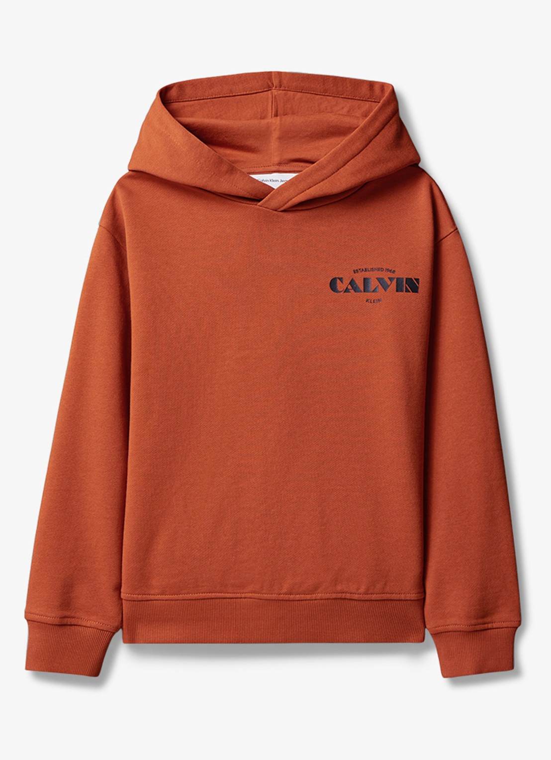 Calvin Klein Hoodie met logo - voorkant orange