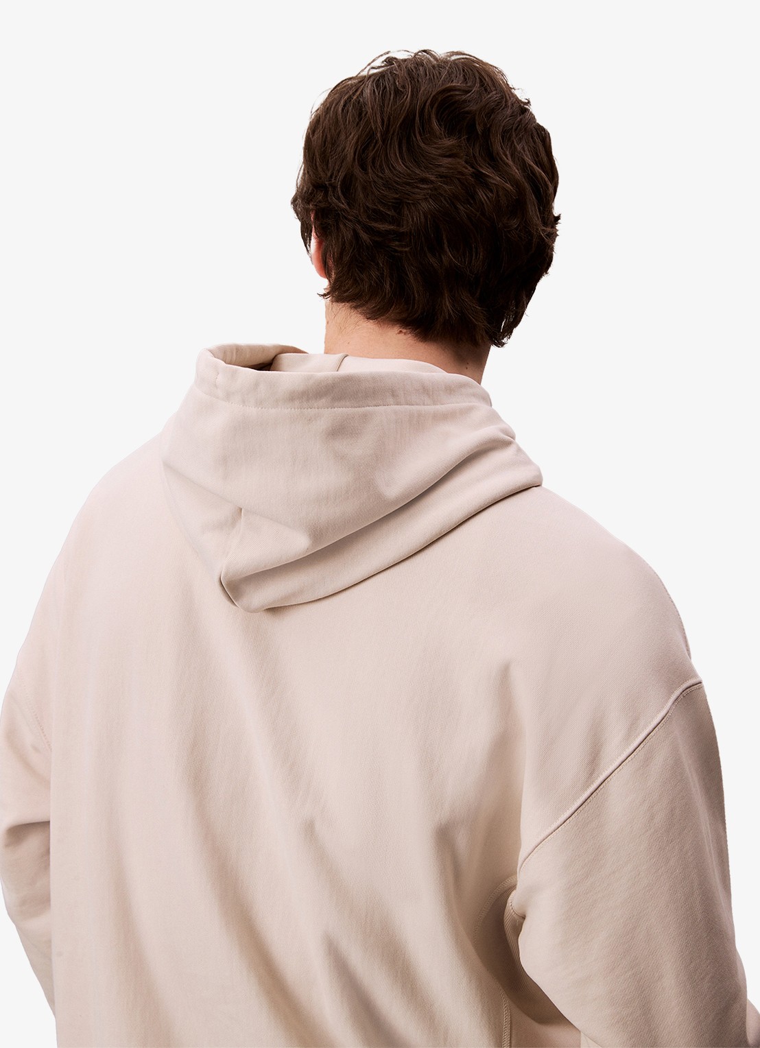 Calvin Klein Hoodie met logoborduring - detail 5 chalk-67u