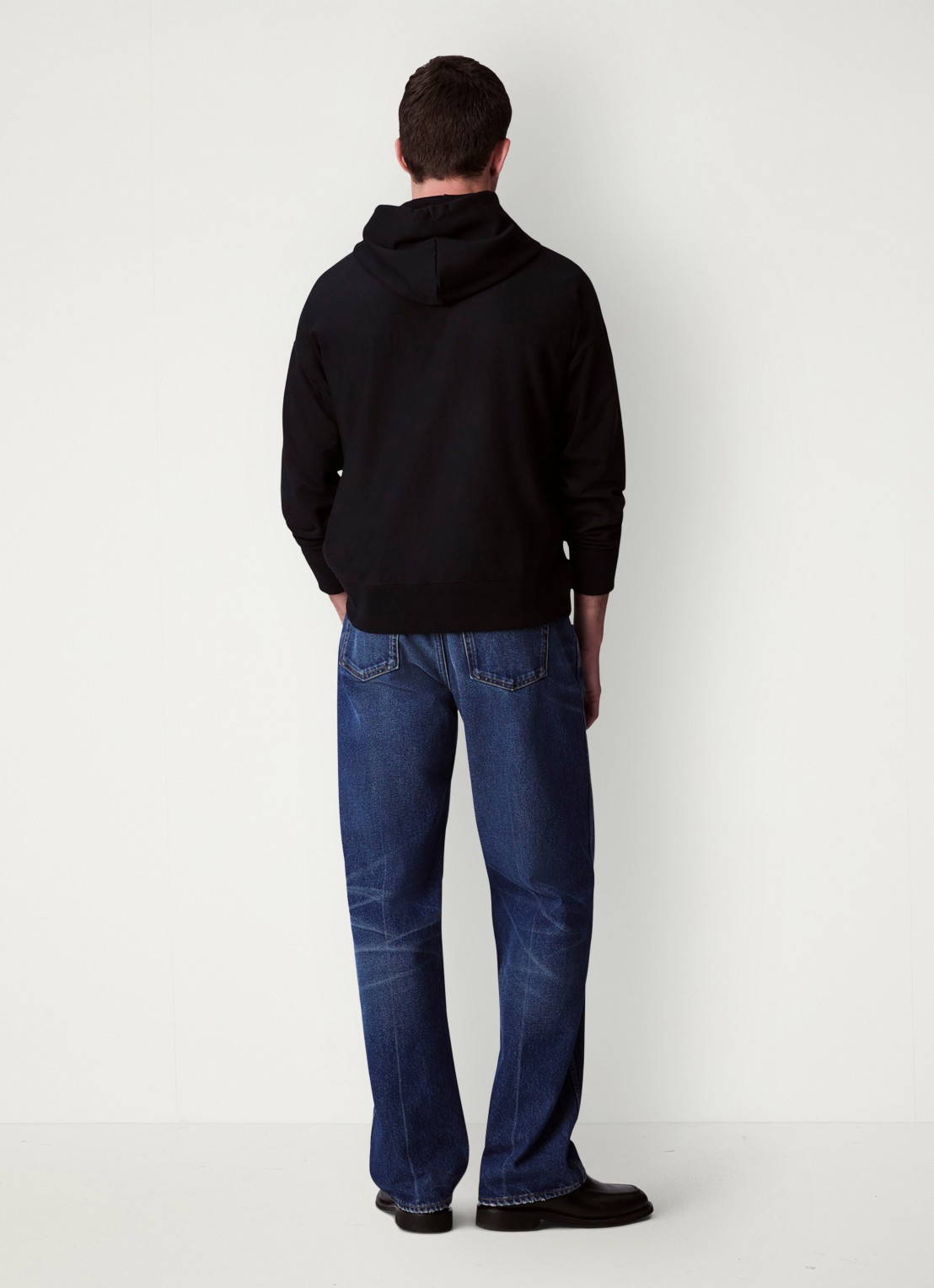 Calvin Klein Hoodie met logoborduring - achterkant zwart