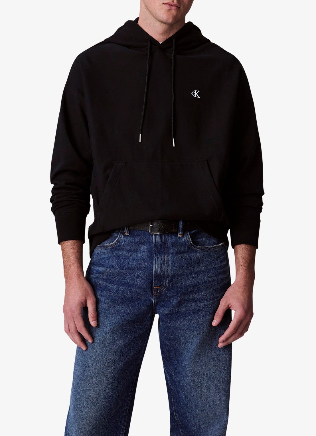 Calvin Klein Hoodie met logoborduring - detail 6 zwart
