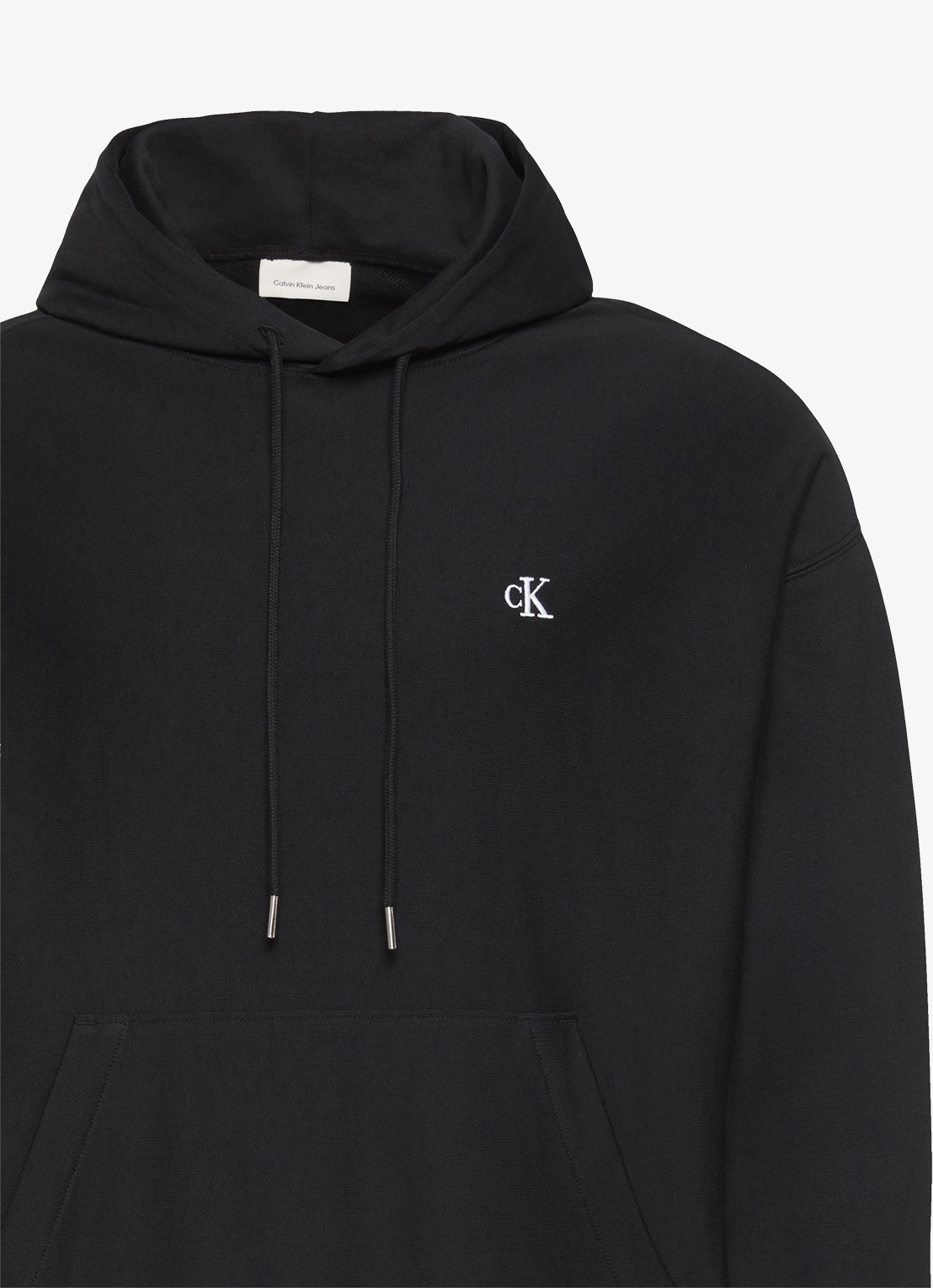 Calvin Klein Hoodie met logoborduring - detail 8 zwart