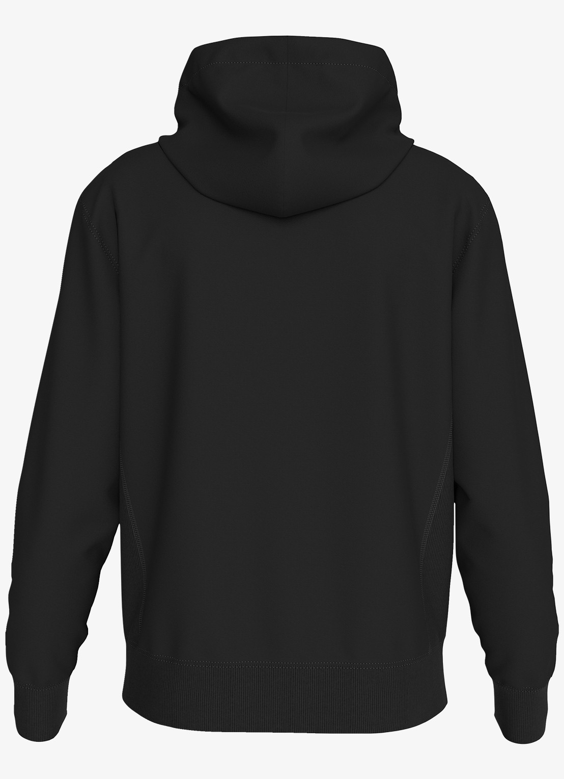 Calvin Klein Hoodie met logoborduring - achterkant zwart
