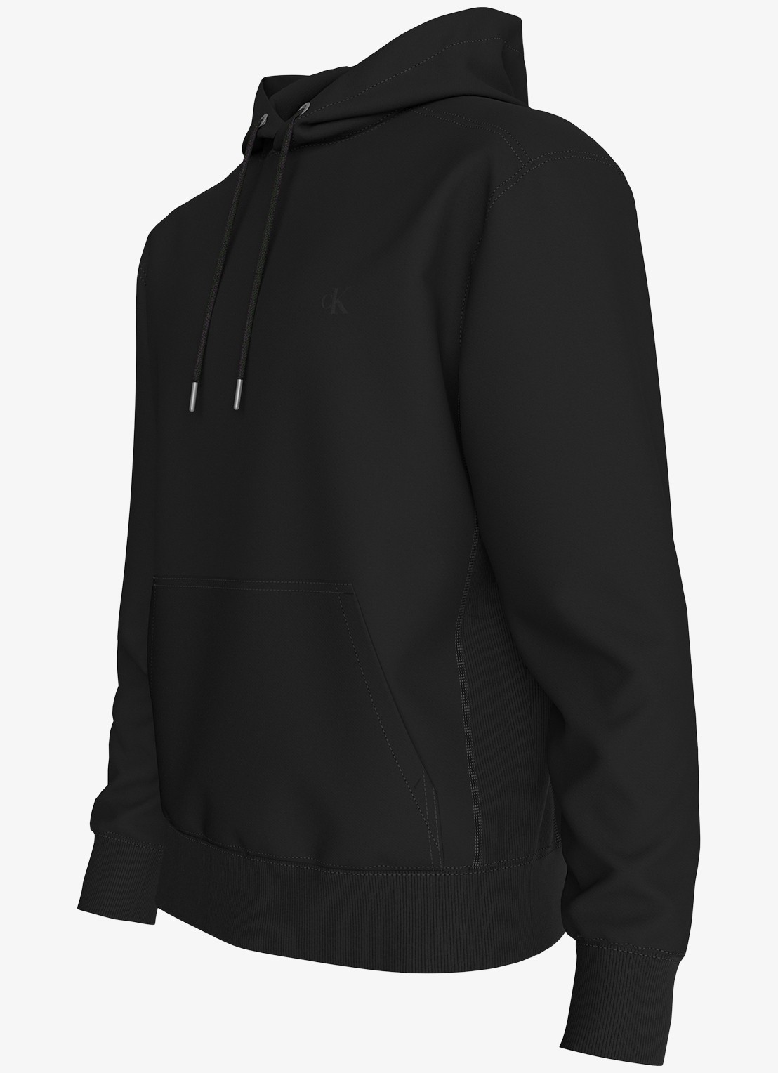 Calvin Klein Hoodie met logoborduring - detail 3 zwart