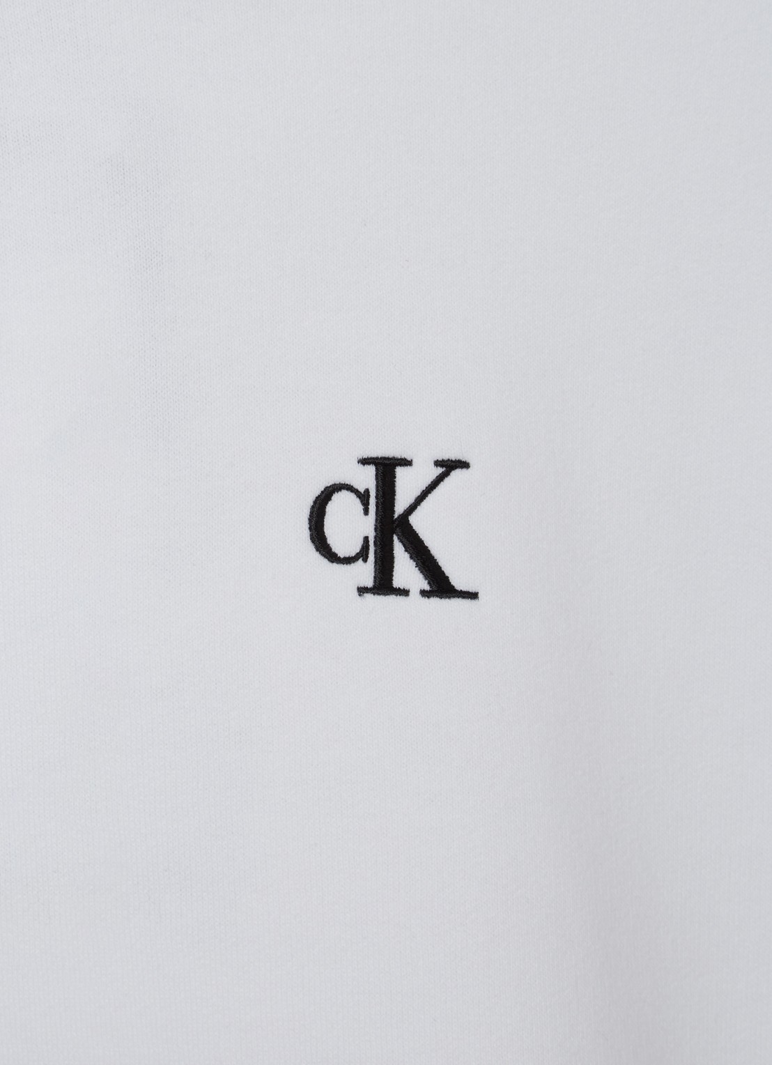 Calvin Klein Hoodie met logoborduring  - detail 2 wit