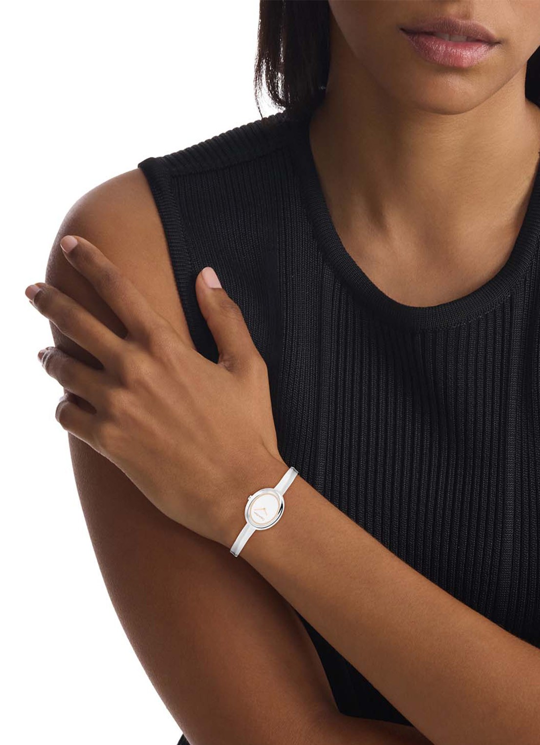 Calvin Klein Horloge CK25100055  - voorkant 2 zilver