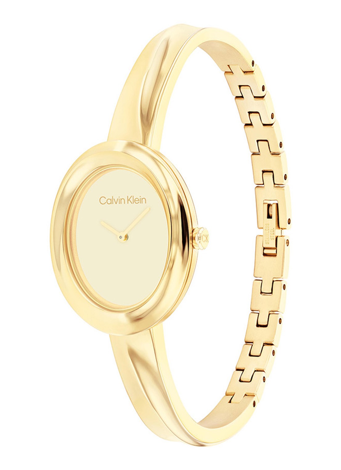 Calvin Klein Horloge CK25100056  - detail goud