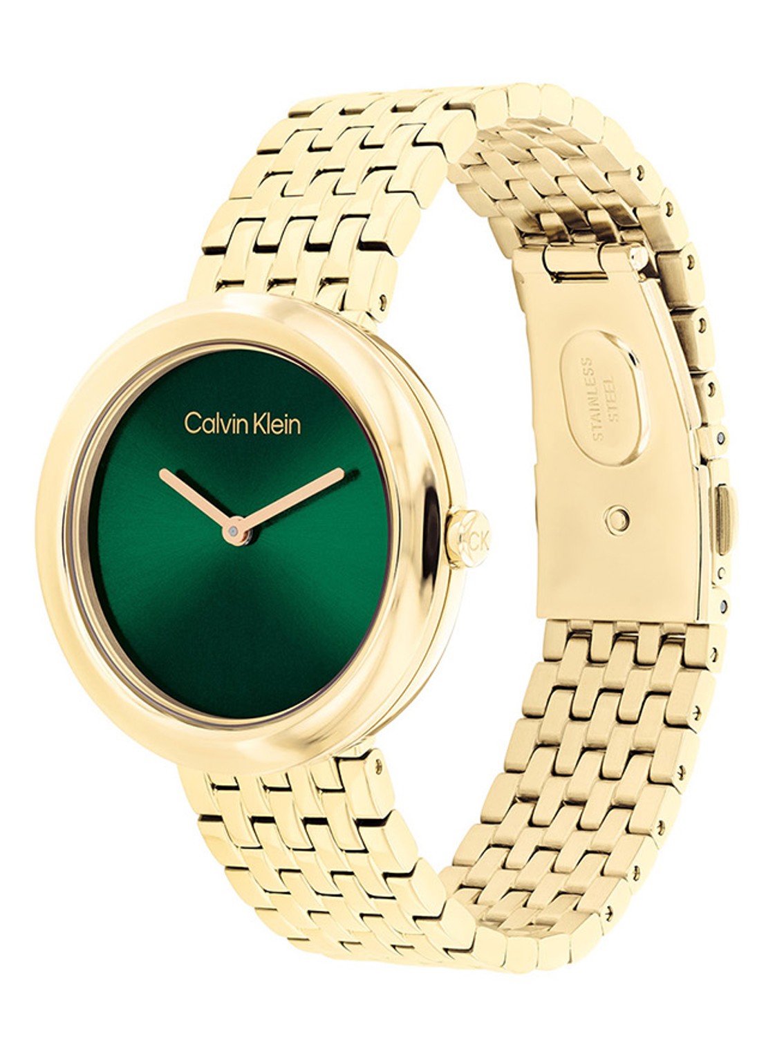 Calvin Klein Horloge CK25100066  - detail goud
