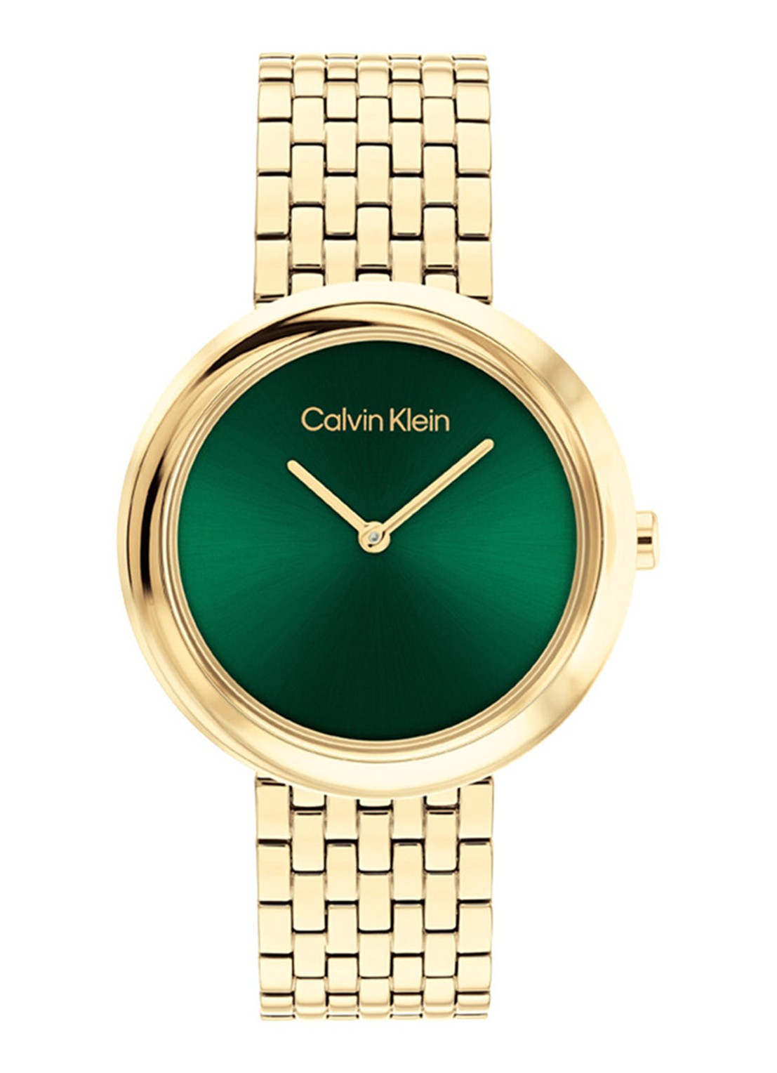 Calvin Klein Horloge CK25100066  - voorkant 3 goud