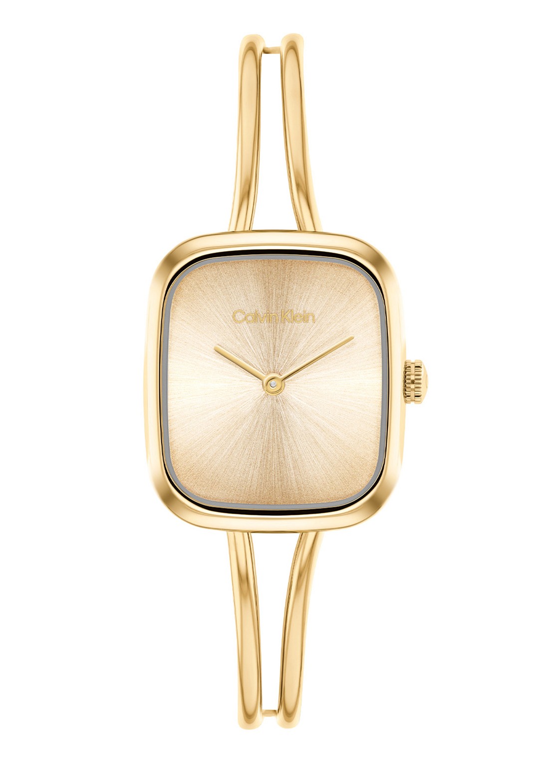 Calvin Klein Horloge CK25100132   - voorkant goud