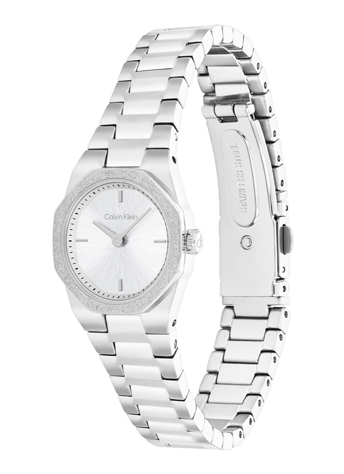 Calvin Klein Horloge CK25100141  - detail zilver