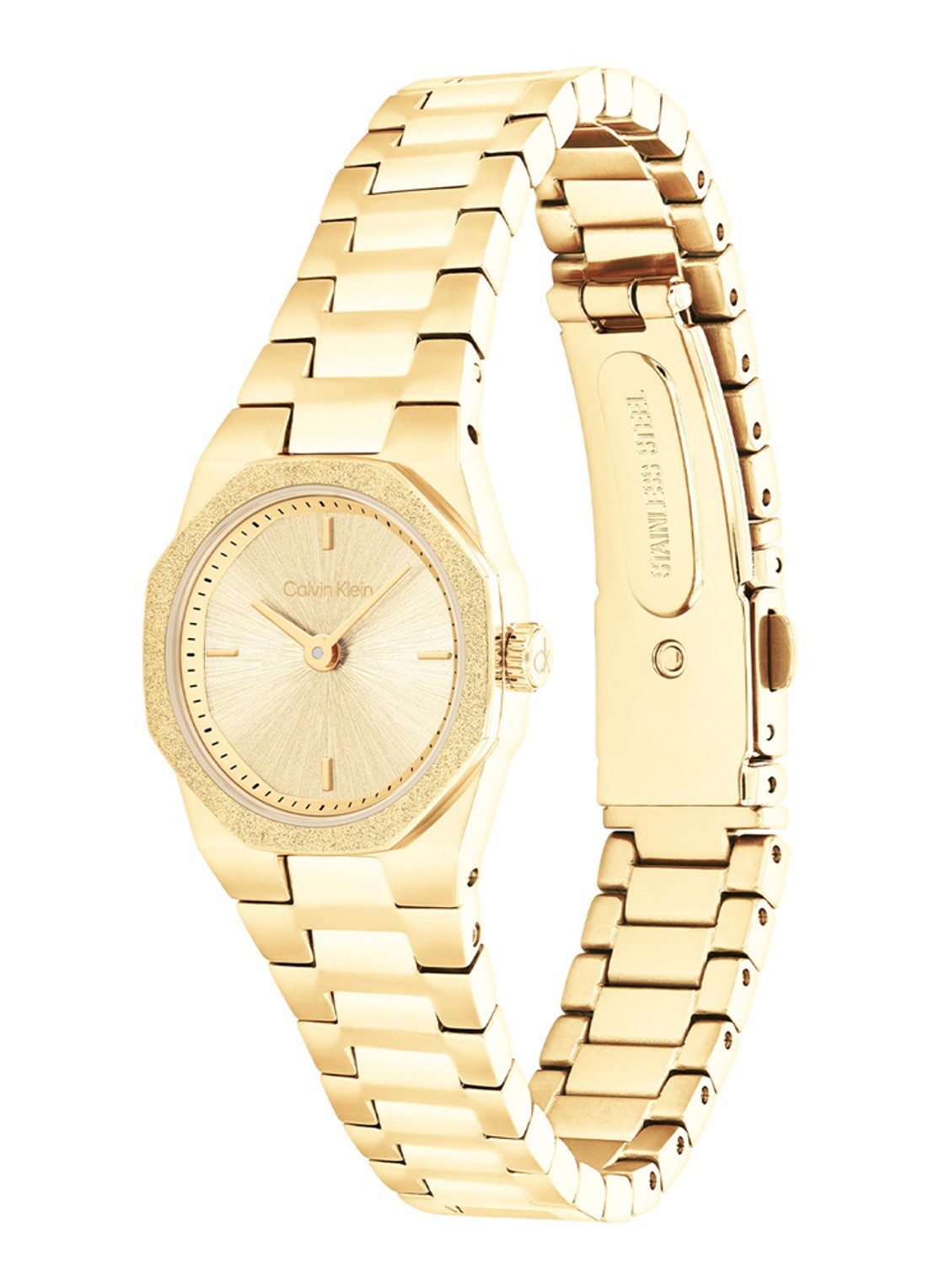 Calvin Klein Horloge CK25100142 - detail goud