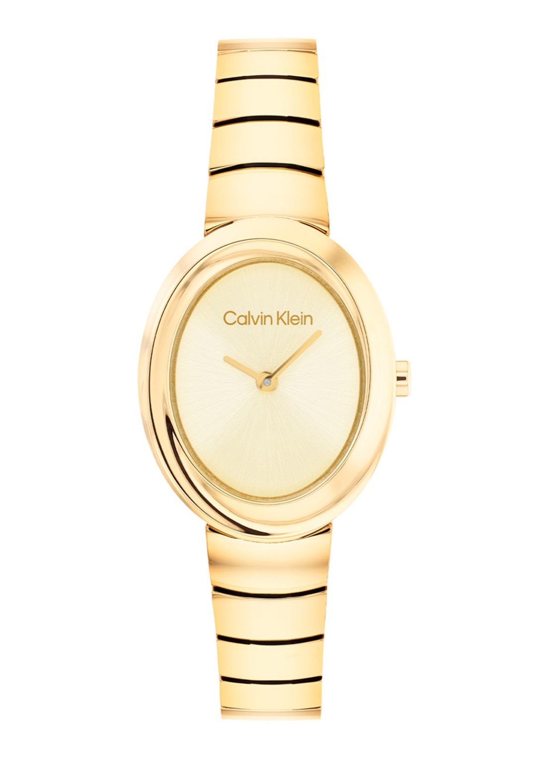 Calvin Klein Horloge CK25100147 - voorkant goud