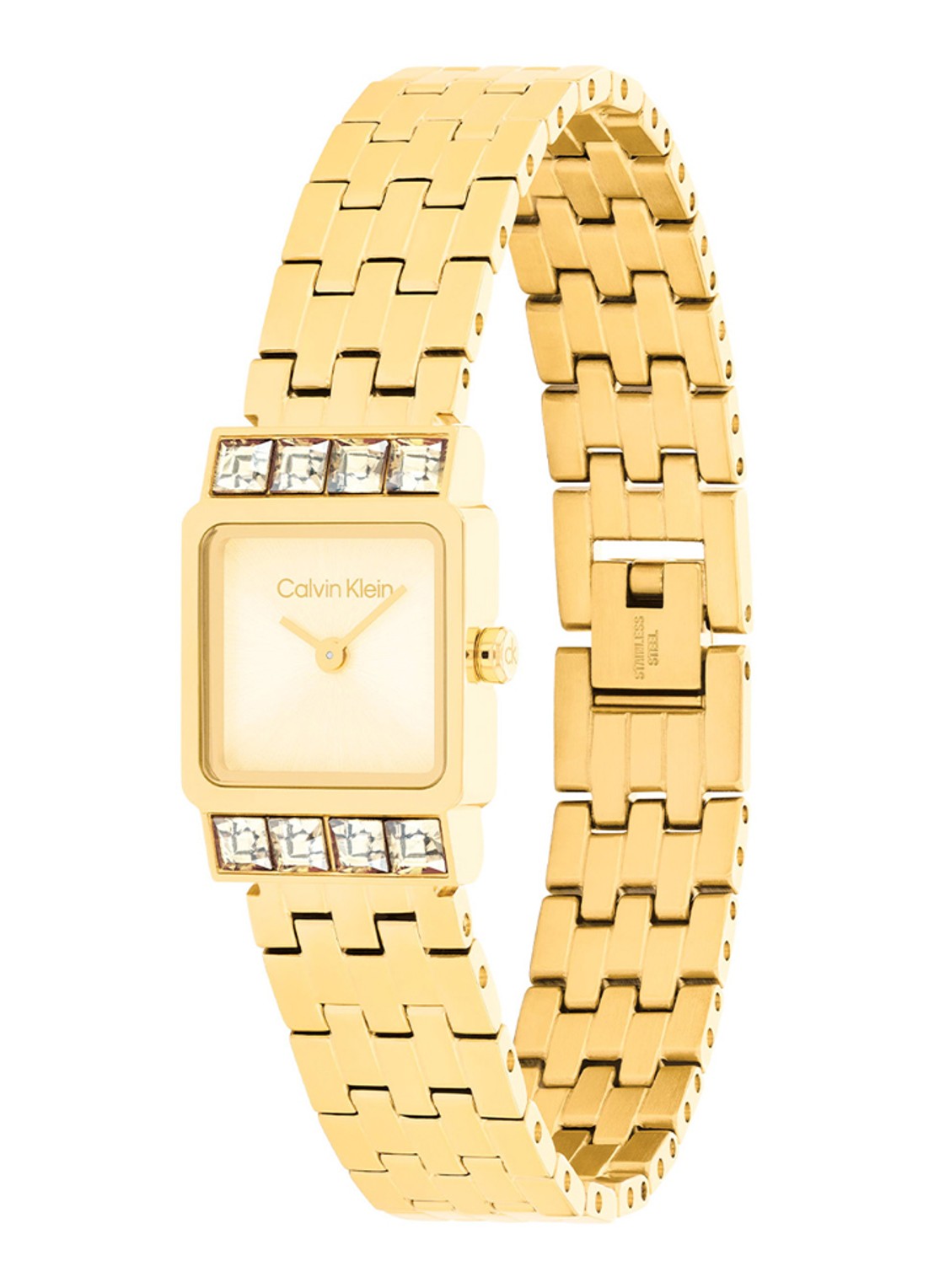 Calvin Klein Horloge CK25100162  - detail goud