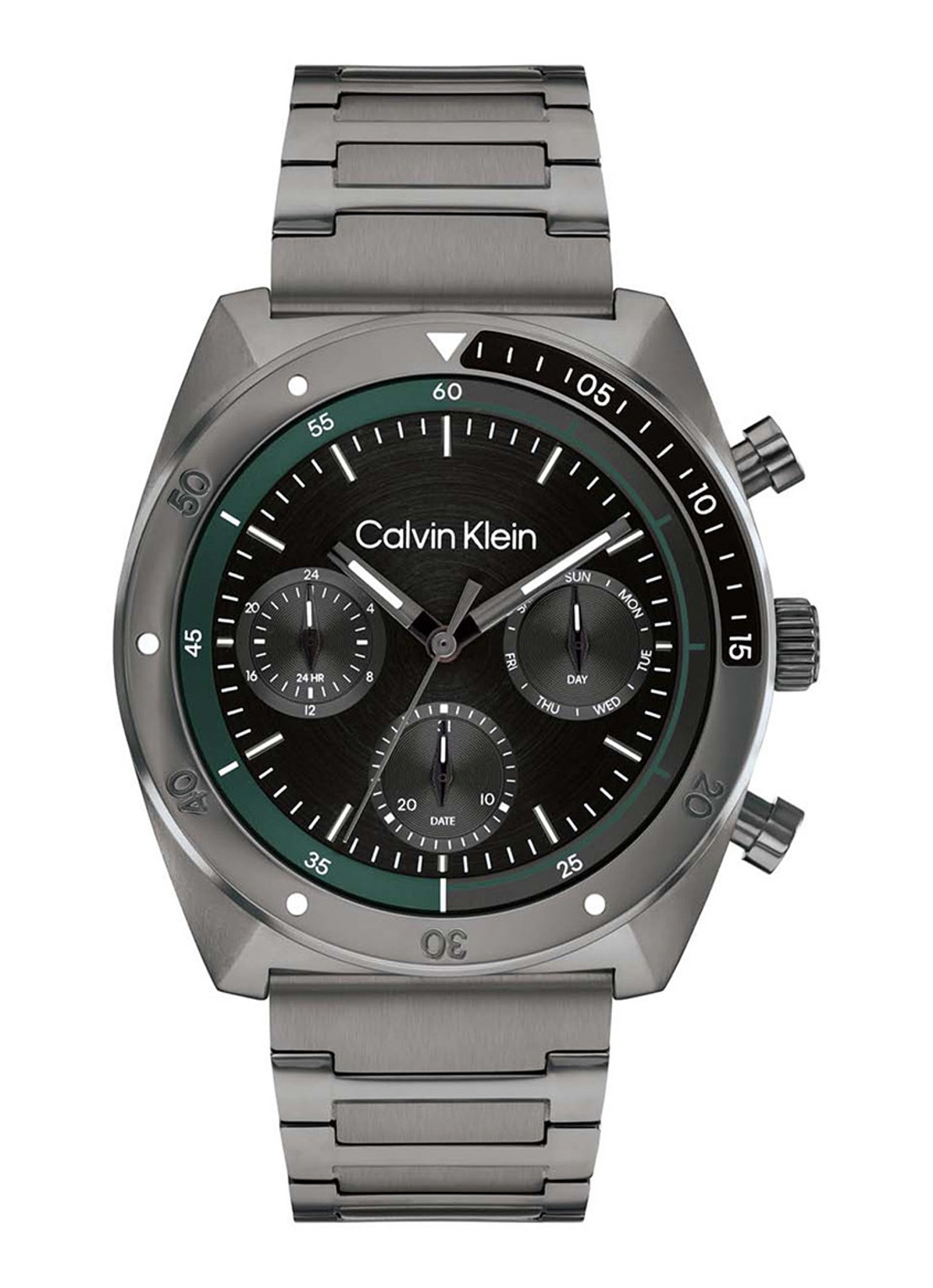 Calvin Klein Horloge CK25200466  - voorkant 3 antraciet