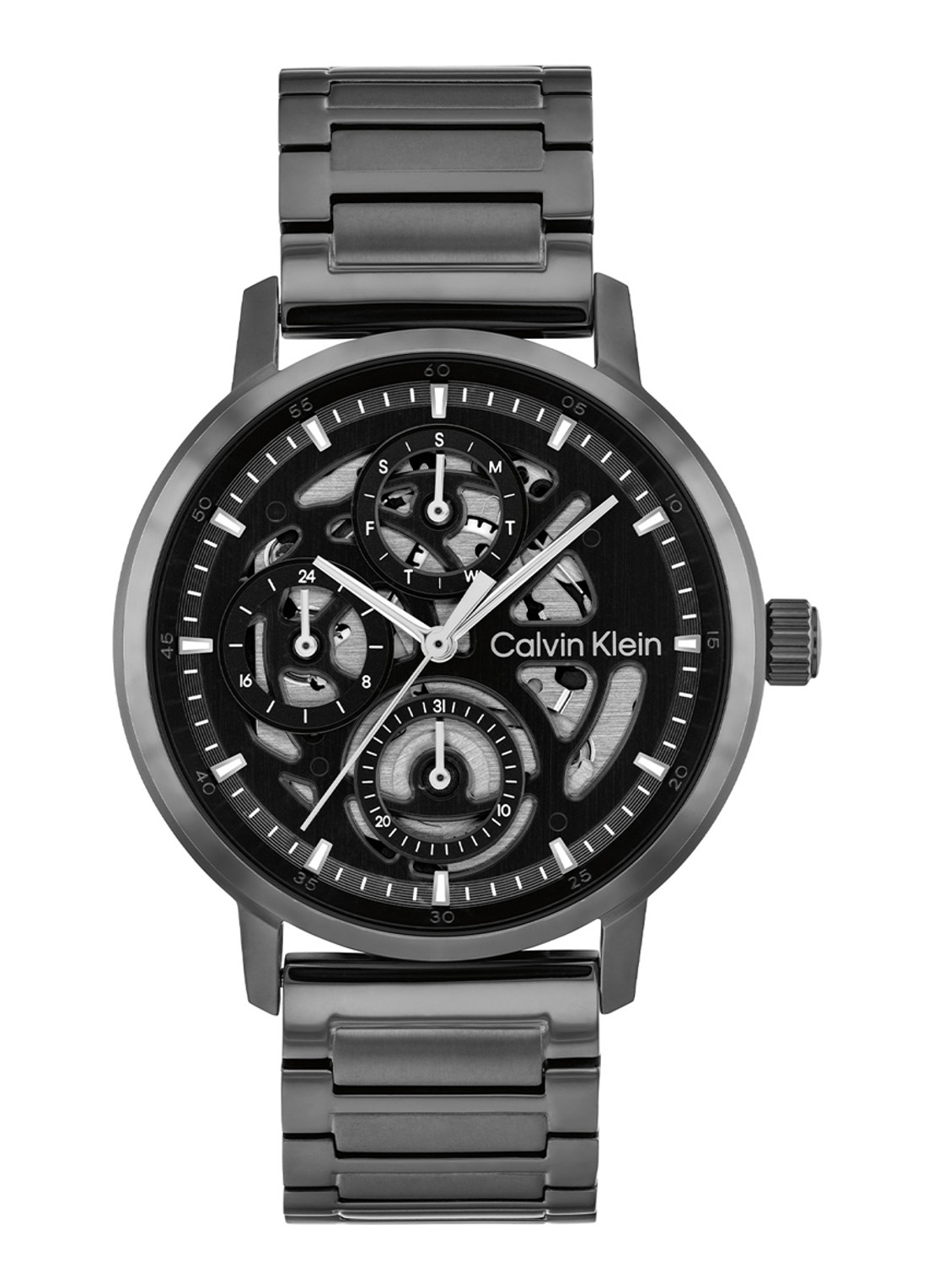 Calvin Klein Horloge CK25200563  - voorkant 3 antraciet