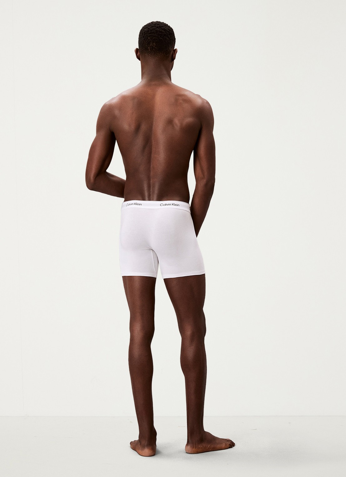 Calvin Klein Icon boxershorts met logoband in 3-pack - achterkant wit