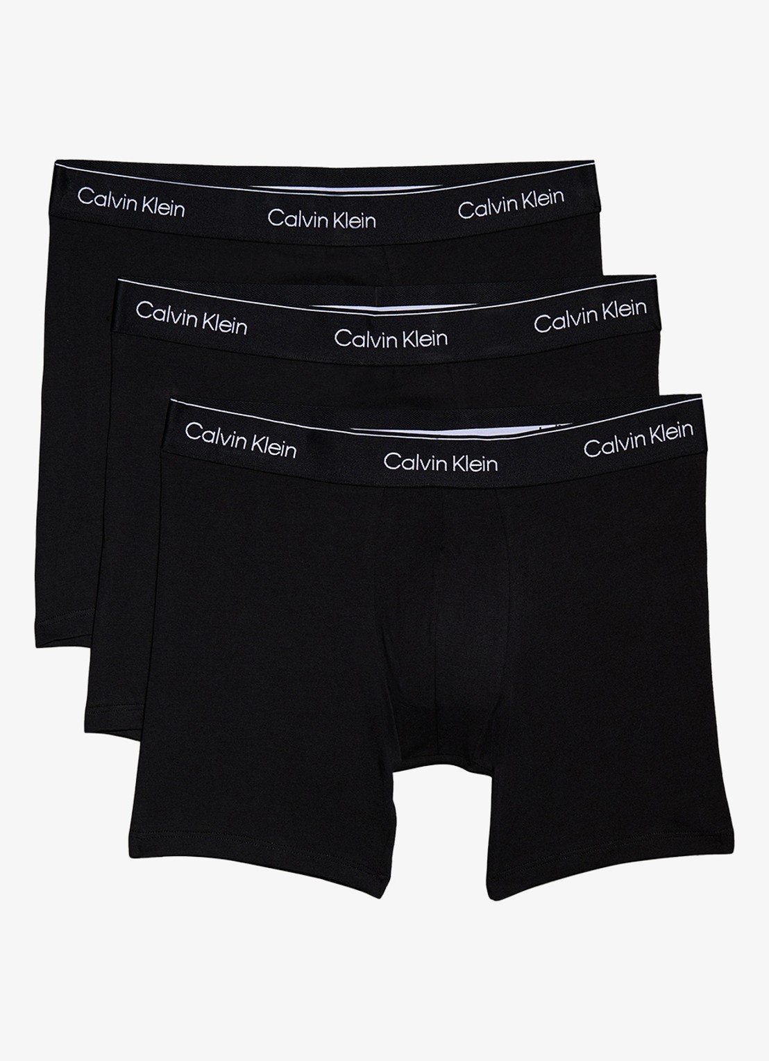 Calvin Klein Icon boxershorts met logoband in 3-pack - voorkant 3 beige