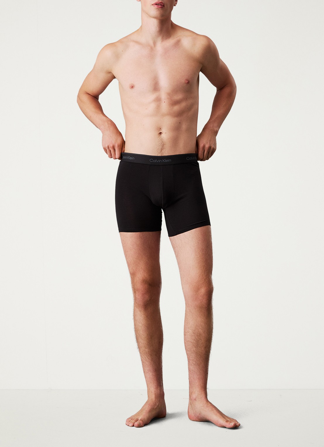 Calvin Klein Icon boxershorts met logoband in 3-pack - detail blauw