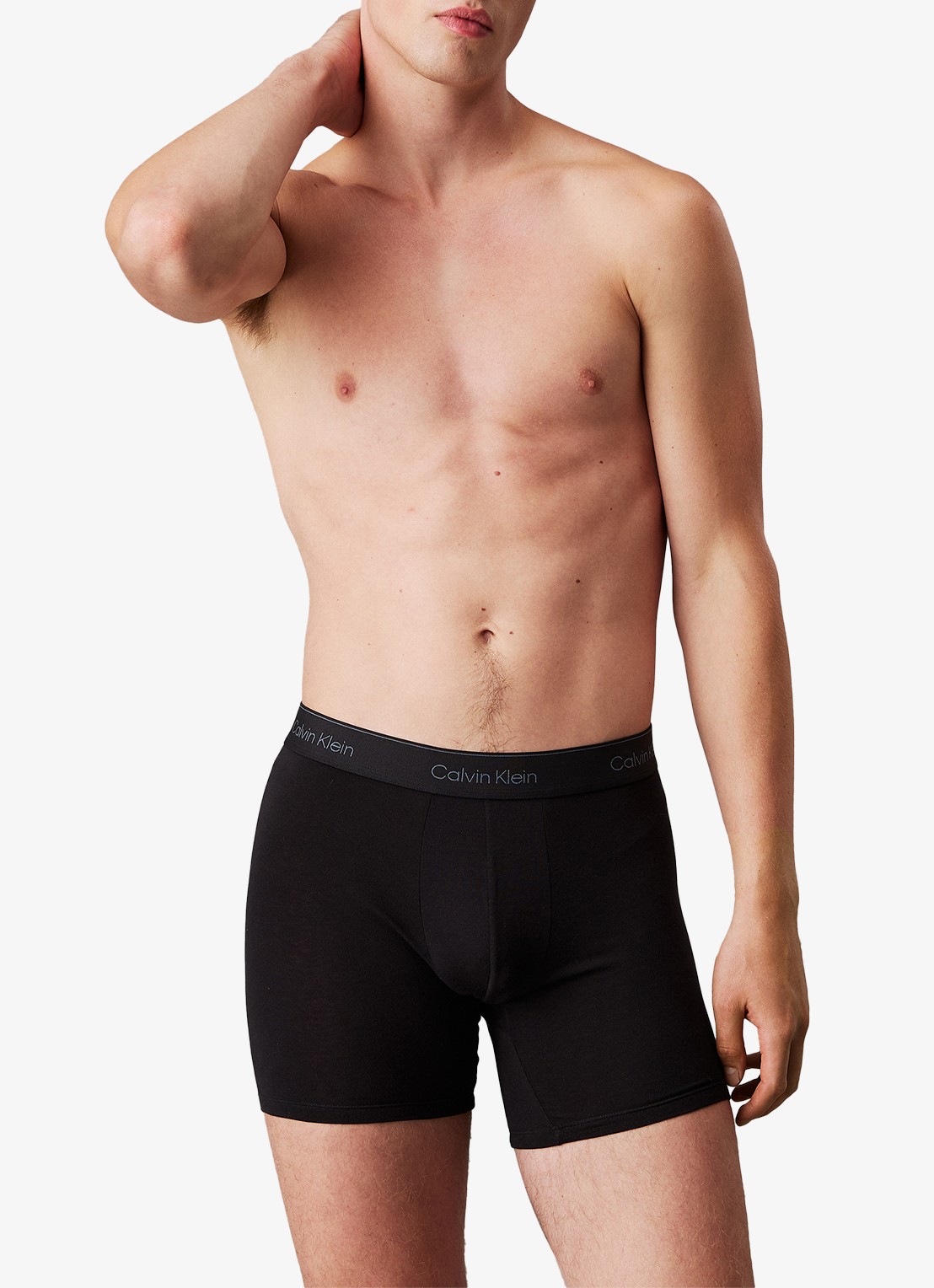 Calvin Klein Icon boxershorts met logoband in 3-pack - voorkant 5 blauw