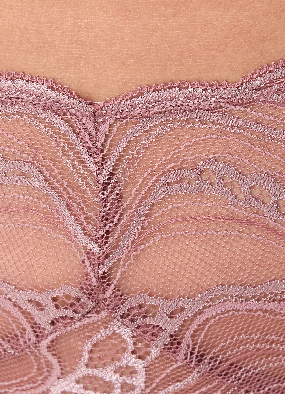 Calvin Klein Instinct hipster van kant - detail 2 oudroze