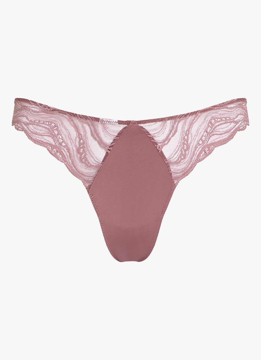 Calvin Klein Instinct string van kant - voorkant 7 oudroze