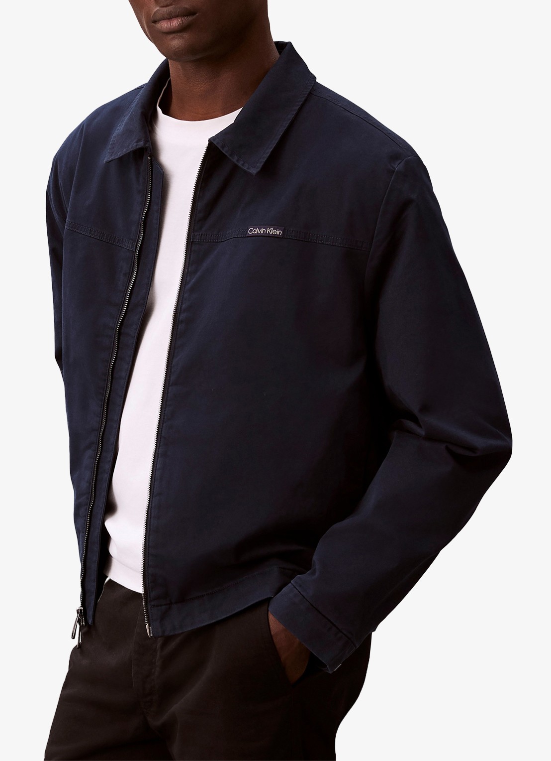 Calvin Klein Jack met logo - detail 3 dark sapphire-cef