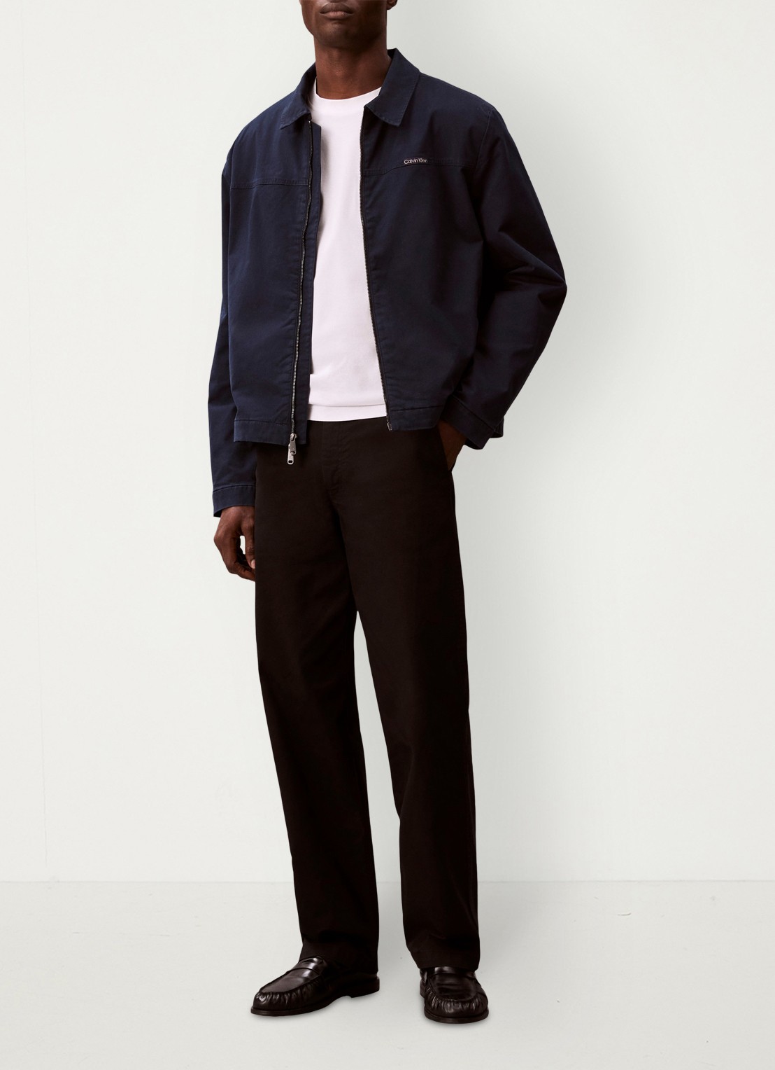 Calvin Klein Jack met logo - voorkant 5 dark sapphire-cef