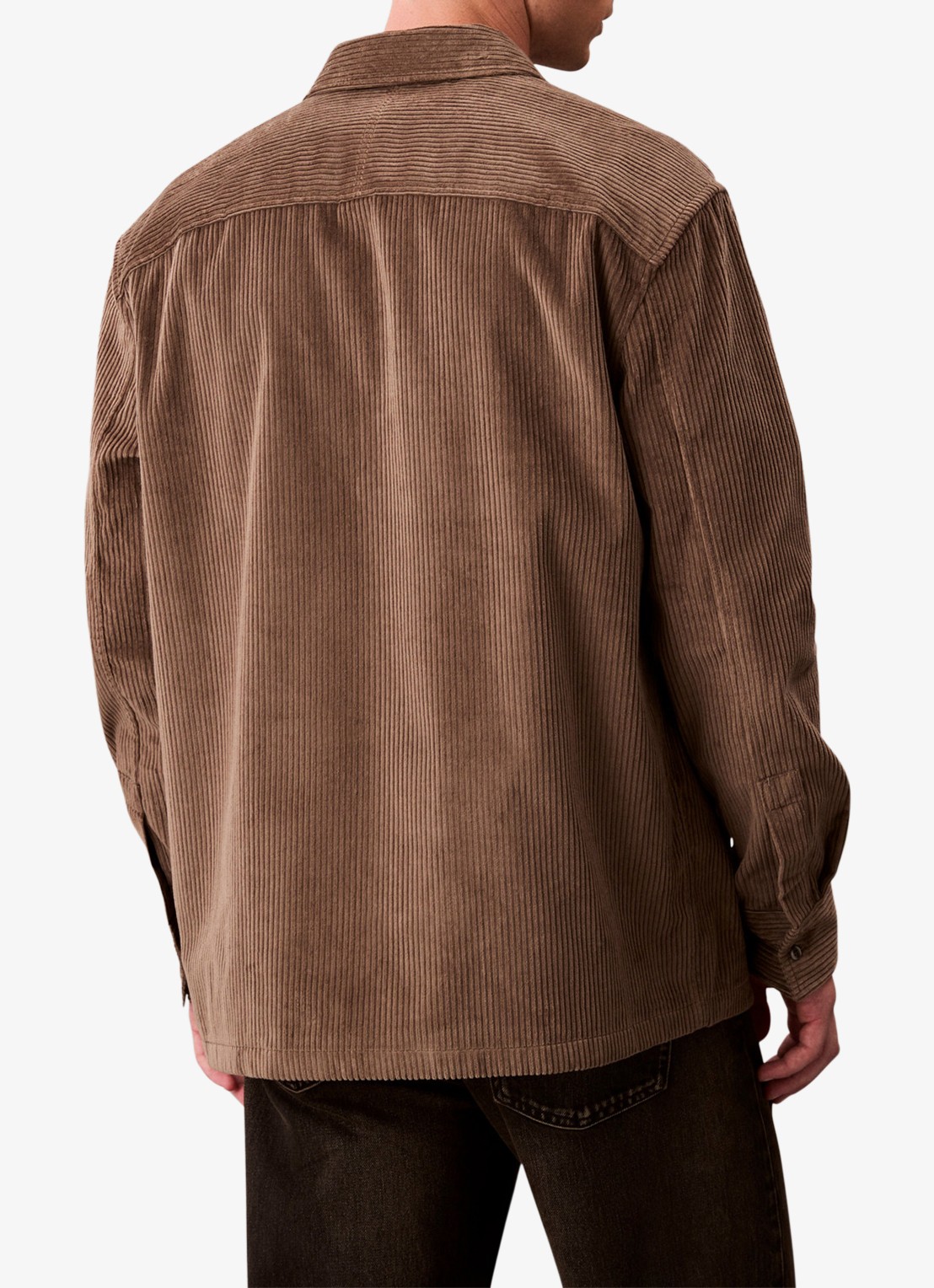 Calvin Klein Jack van corduroy met klepzakken - achterkant 5 bruin