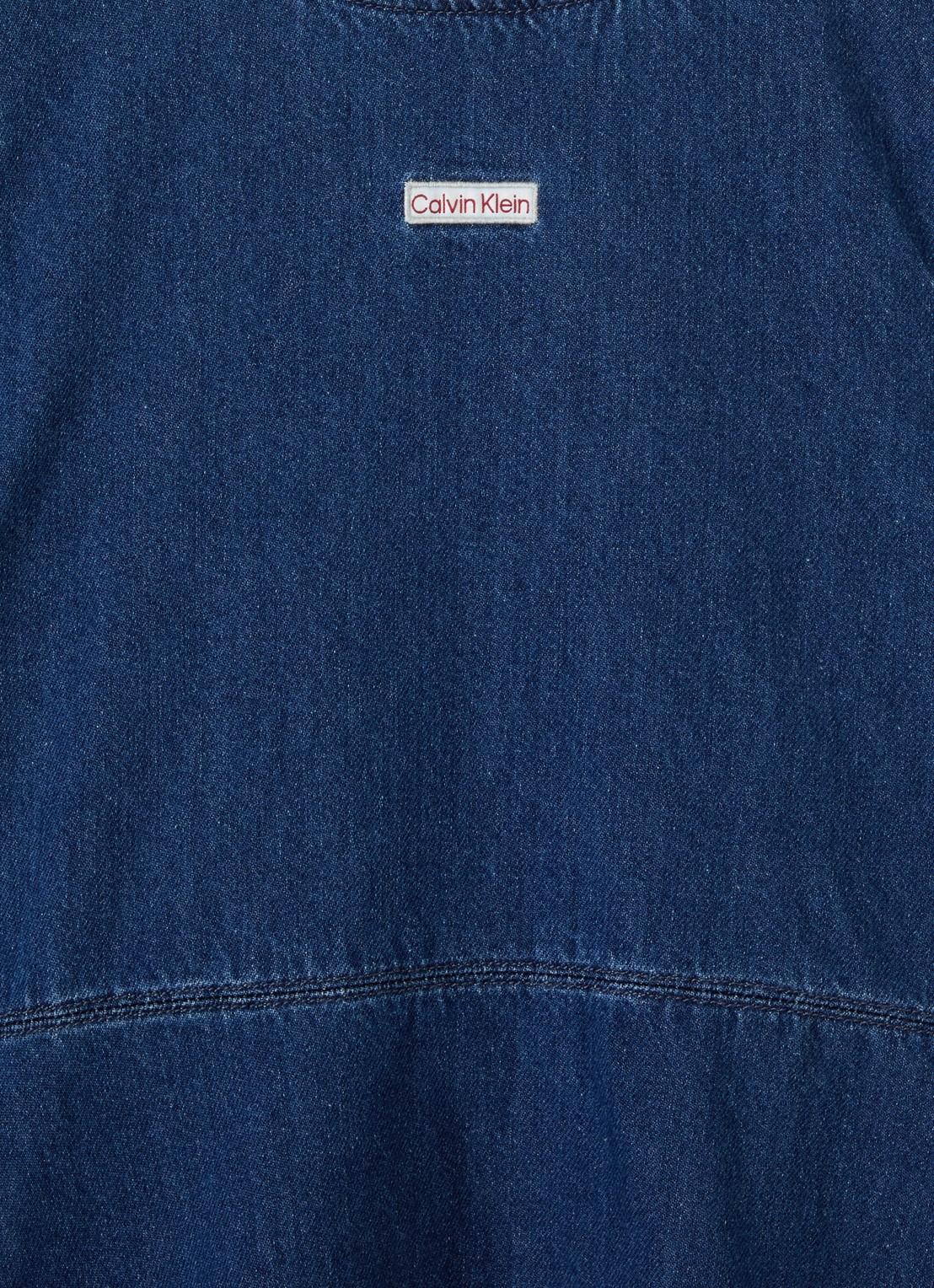 Calvin Klein Jurk van denim - detail indigo