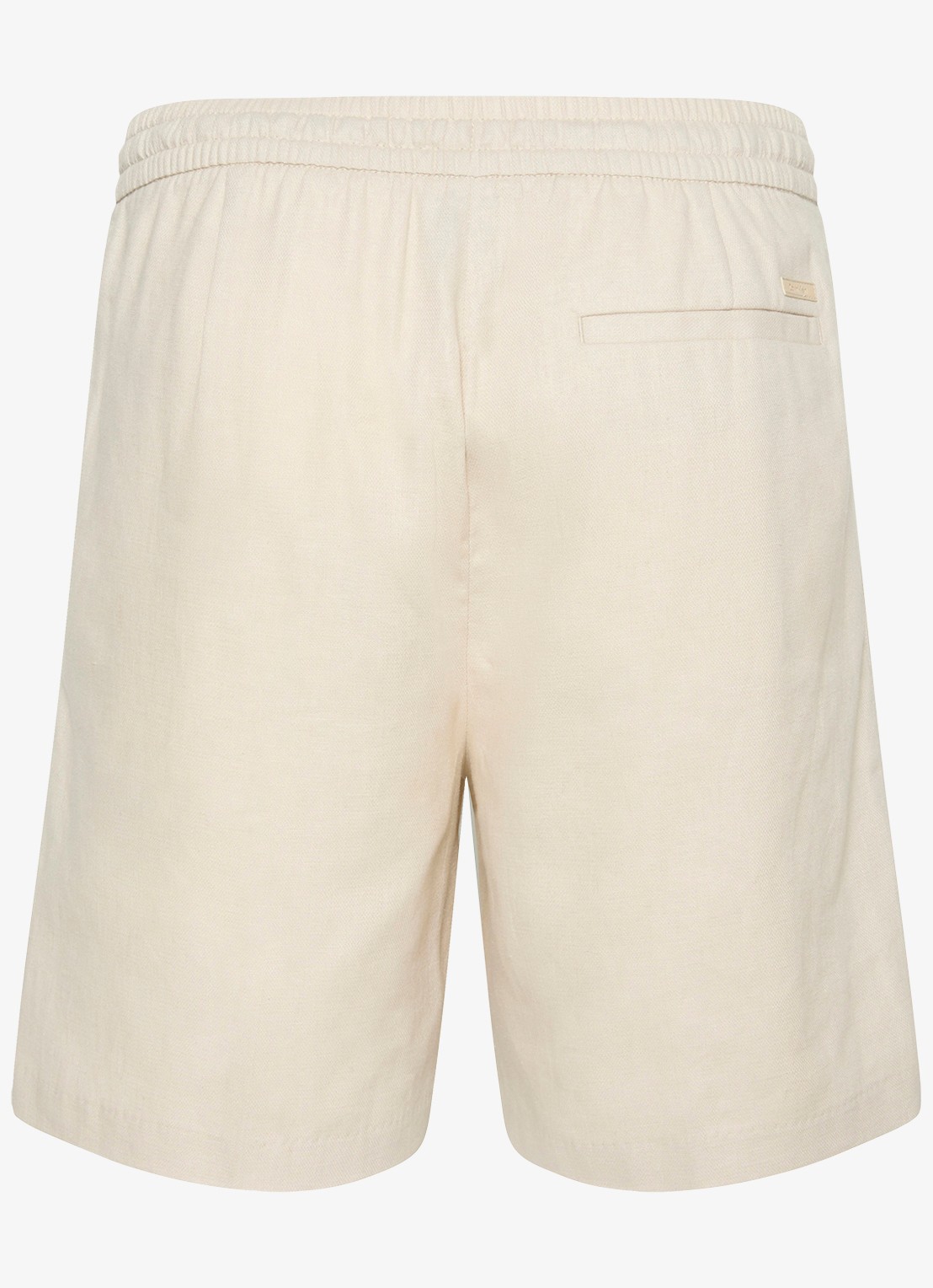 Calvin Klein Korte broek in linnenblend - achterkant creme