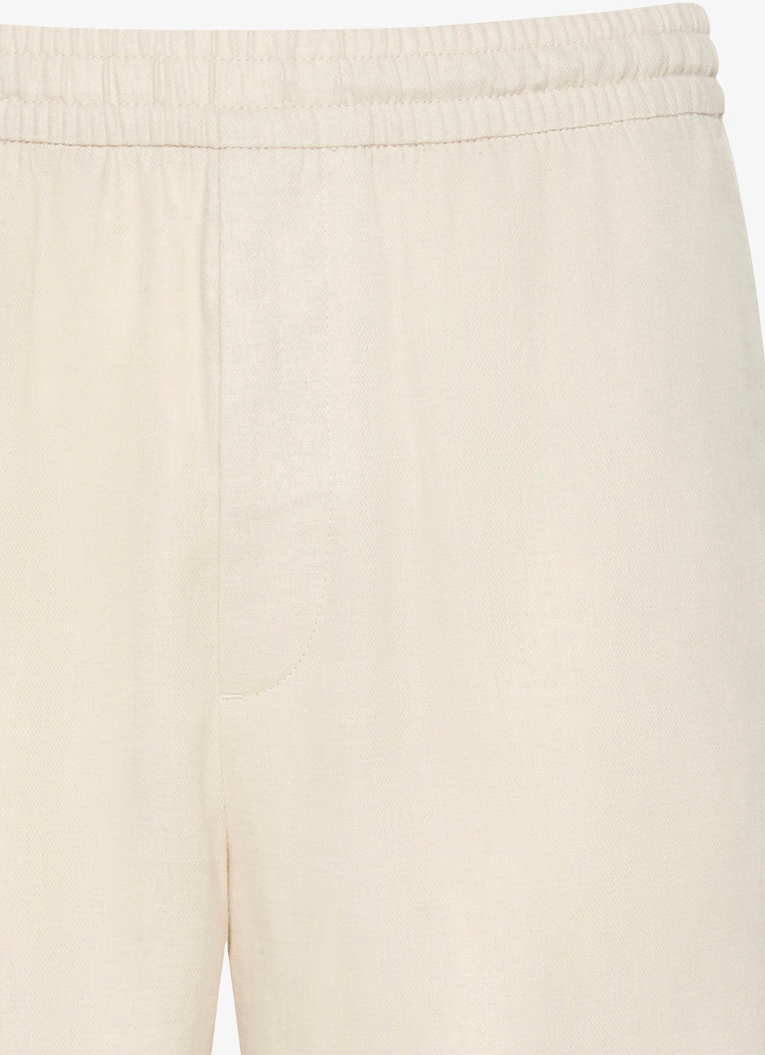 Calvin Klein Korte broek in linnenblend - detail 3 creme