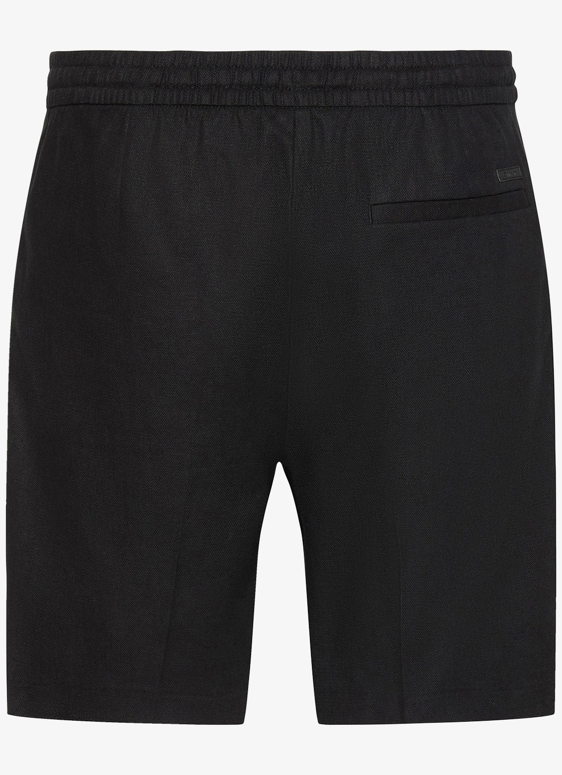 Calvin Klein Korte broek in linnenblend - achterkant zwart