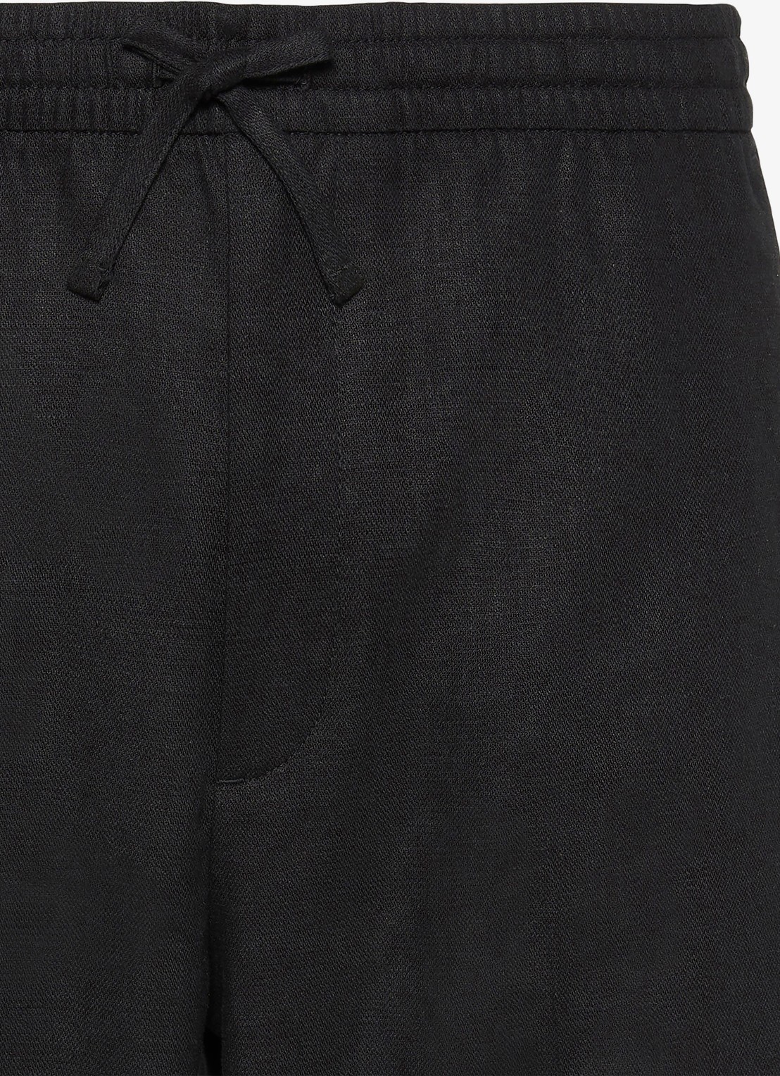 Calvin Klein Korte broek in linnenblend - detail 3 zwart