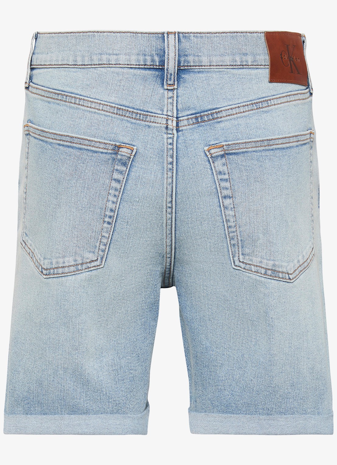 Calvin Klein Korte broek van denim - achterkant denim