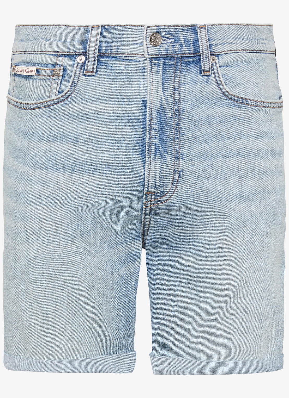 Calvin Klein Korte broek van denim - voorkant 3 denim