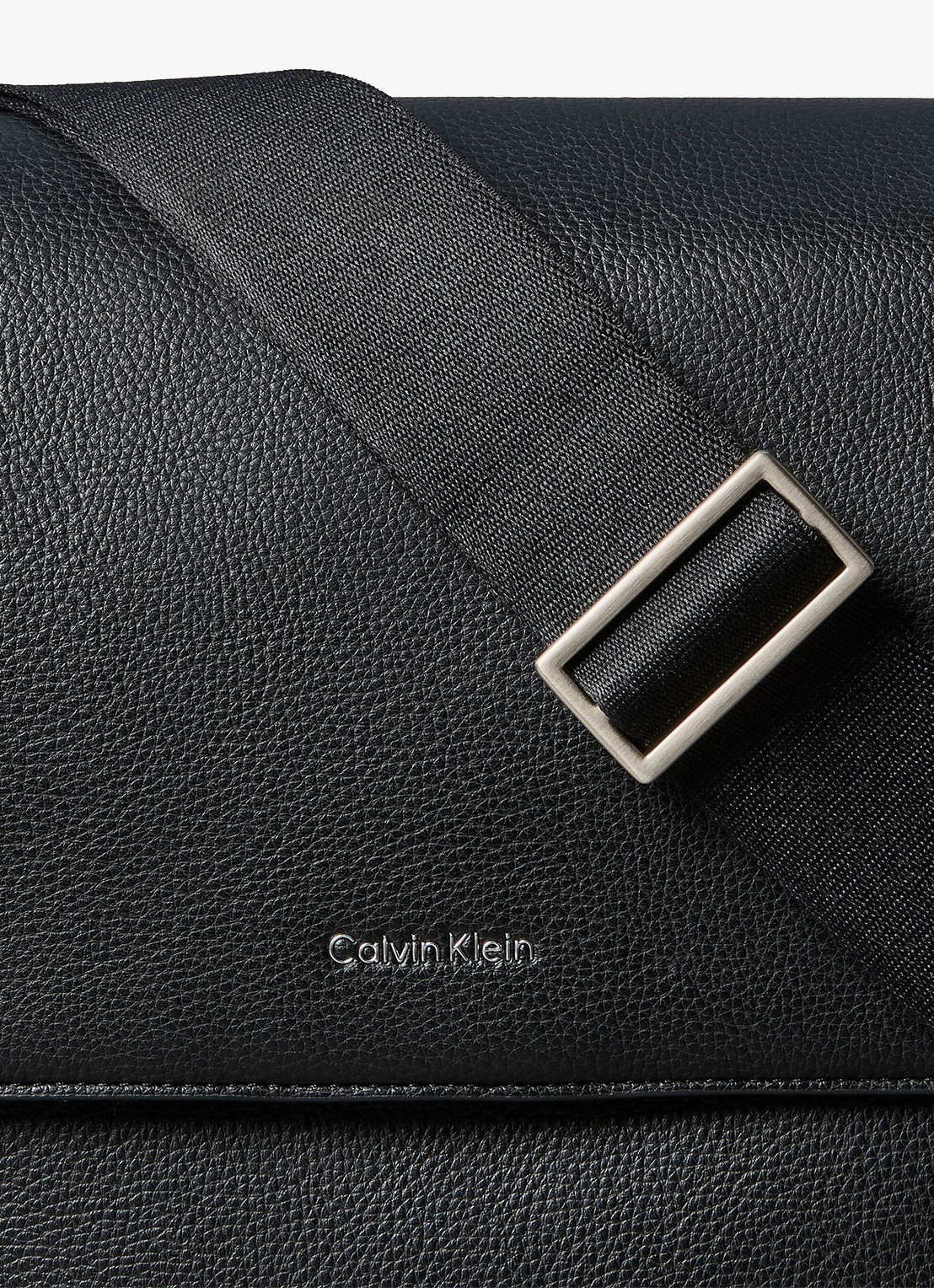 Calvin Klein Laptoptas met logo - detail 4 black-ub1 /  zwart